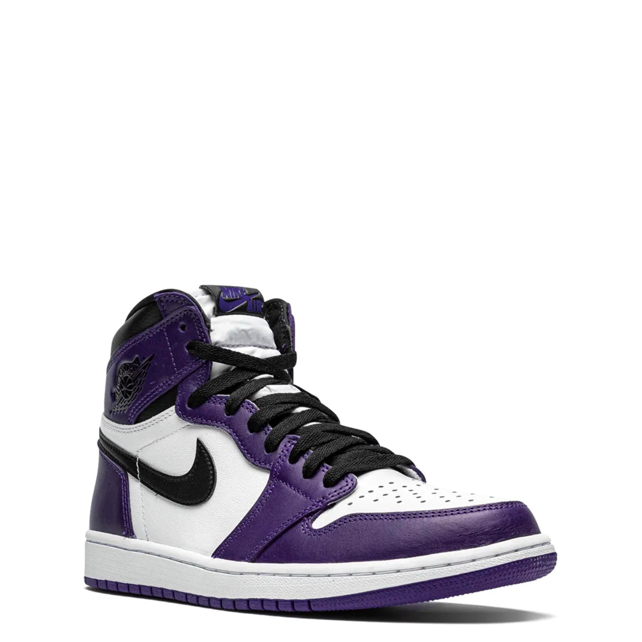 Air Jordan One Retro High Court Purple And White