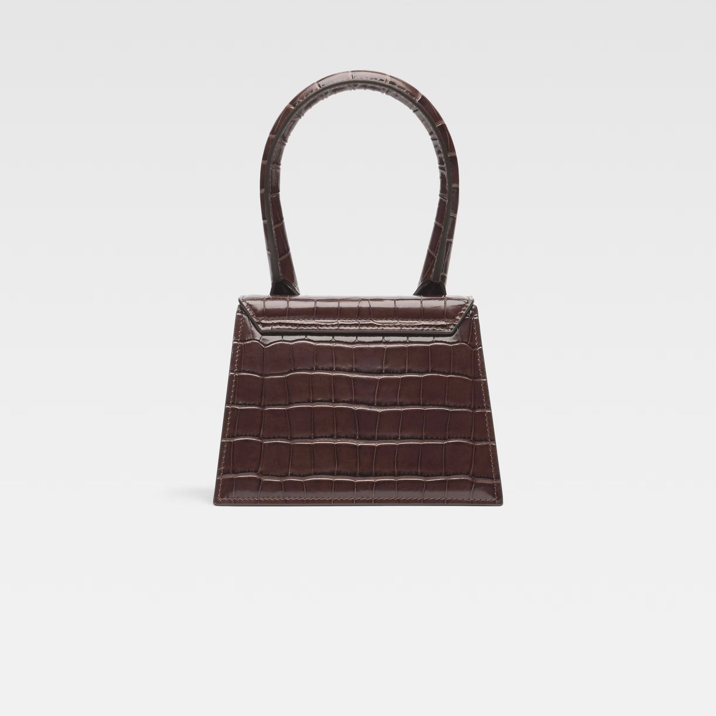 Jacquemus Chiquito Medium Dark Brown Crocodile