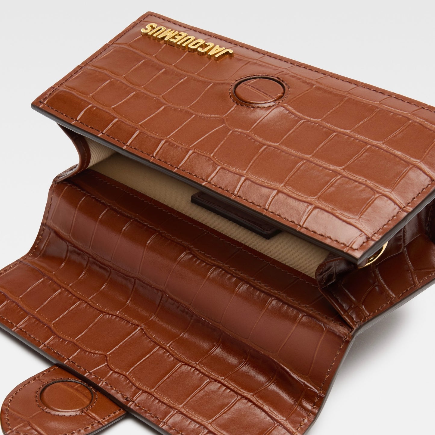 Jacquemus Le Bambino Brown Crocodile
