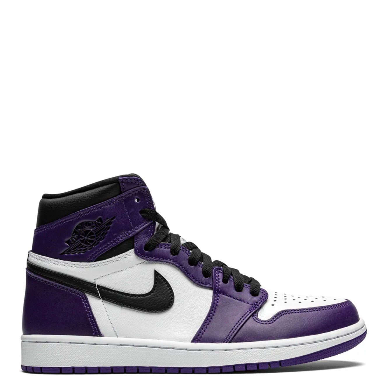 Air Jordan One Retro High Court Purple And White