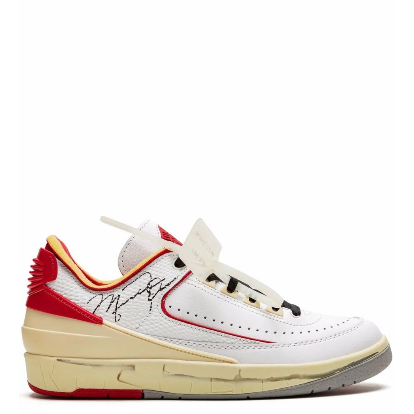 Air Jordan 2 Retro Low SP Off-White Red And White