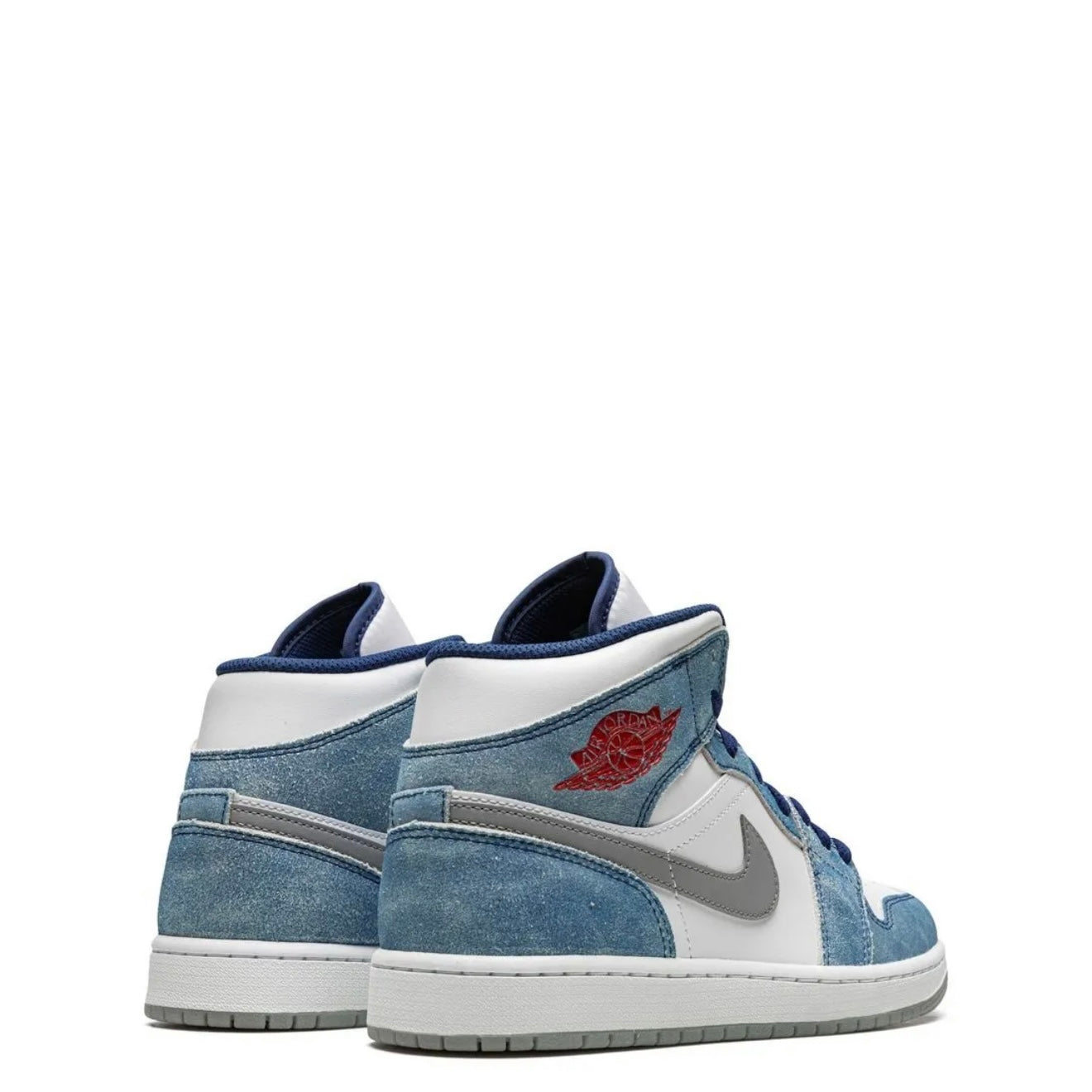 Air Jordan 1 Mid French Blue And Fire Red