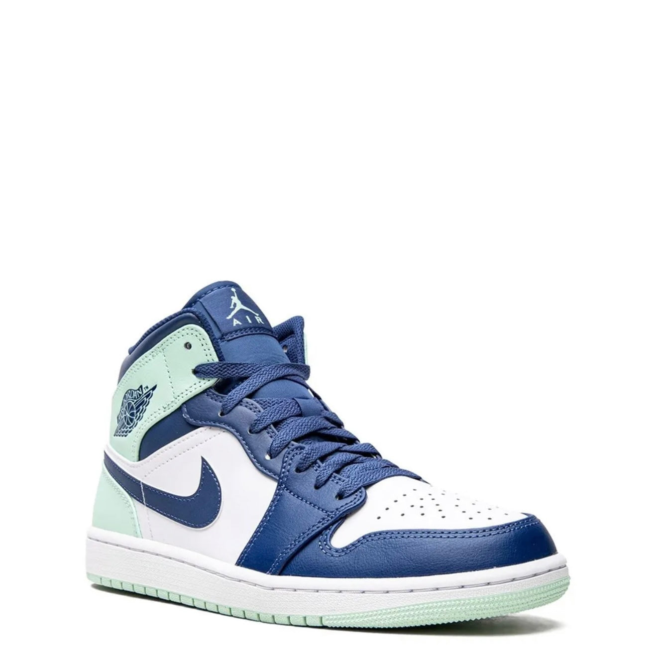 Air Jordan 1 Mid Mystic Navy And Mint Foam