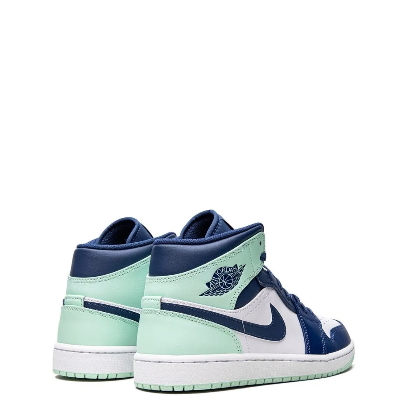 Air Jordan 1 Mid Mystic Navy And Mint Foam